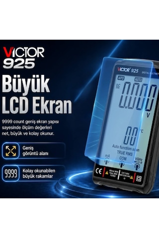 Victor 925 True Rms Akıllı Dijital Multimetre