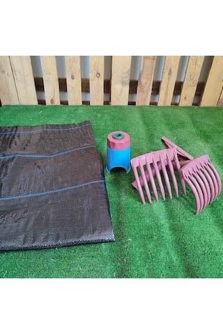 Zeytin Tırmığı + Zeytin Dilme Aparatı + 5x6 Zeytin Sergeni Jüt Zeytin Toplama Tarağı Taban Örtüsü Zeytin Çizme Aleti
