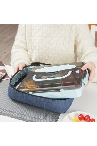 Öğrenciler İçin Yalıtımlı Öğle Yemeği Çantası - Cationic Çok Renkli