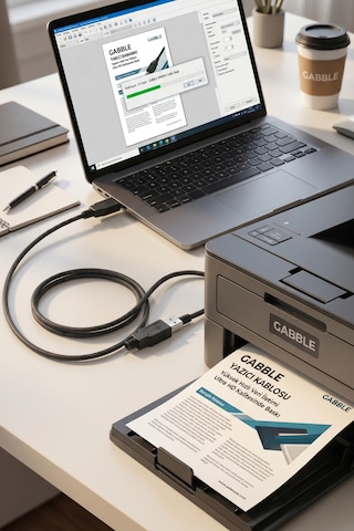 Gabble Yüksek Hızlı Usb Yazıcı Ve Tarayıcı Kablosu Printer Data Veri Aktarım 5 Metre