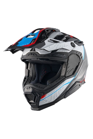 Nexx X.wed 3 Furka Karbon Enduro Motosiklet Kaskı Kırmızı - Mavi