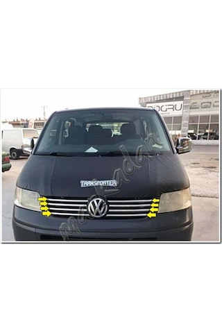 Markadan Vw T5 Transporter Krom Ön Panjur 2003-2010 8 Parça Pasla