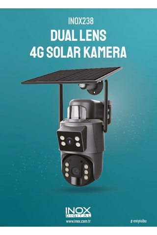 Özkam İnox 3+3 Megapiksel Dual Lens 4g Solar Sim Kartlı Ip Kamera