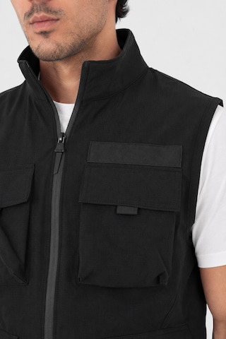 Camp Scoutland Camp450 Outdoor Tactical Çok Cepli Su İticili Erkek Mevsimlik Taktik Likralı Yelek Siyah