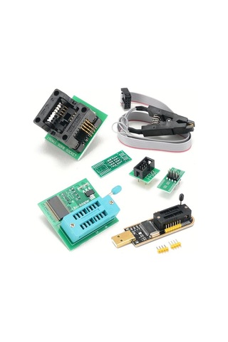 Boatshop1 1 Takım Ch341a Usb Programlama Modülü Seti 24 25 Serisi Yanma Soketi Soıc8 Sop8 Test Klipsi Dahil