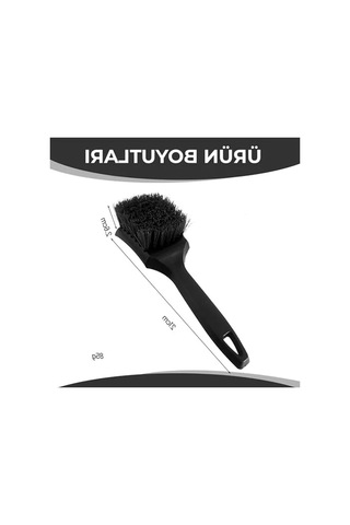 Sert Kıllı Lastik Temizleme Fırçası, Araç İç/dış Detay Temizliği İçin