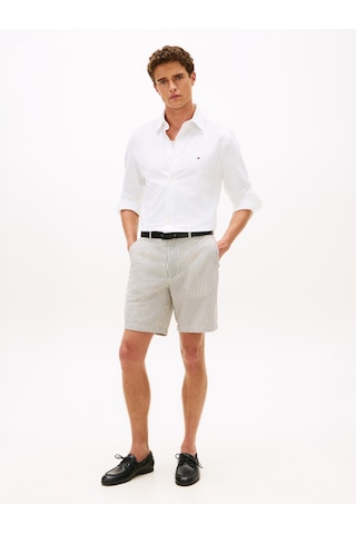 Tommy Hilfiger Performance Pıque Oxford Erkek Beyaz Uk Gömlek - Mw0mw41781
