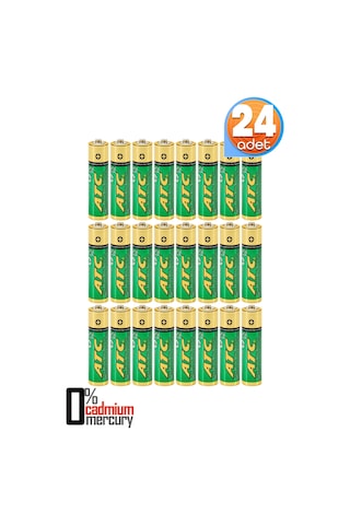 Atc 24lü Aaa Heavy Duty R03 İnce Kalem Pil Kumanda Pili Çinko Karbon Pil Zn-c 1.5v