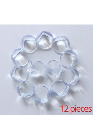 Jmsstore Silikon Köşe Koruyucu 12'li Şeffaf