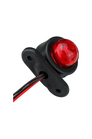 Ahmet Otomotiv 10 Adet Tek Ledli Mini Takoz Kırmızı-beyaz 12v-24v