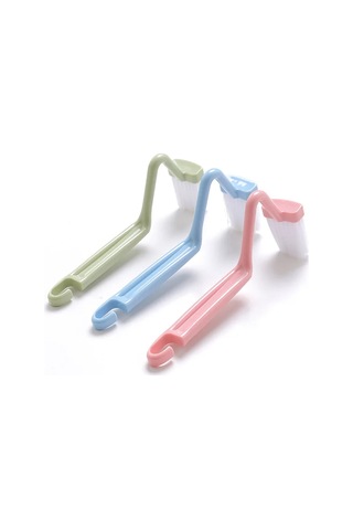 Liangmei 3 Adet Kavisli Tuvalet Fırçası Uzun Saplı Tuvalet Ahşap