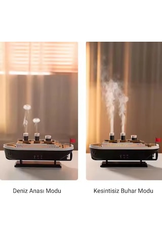 Titanic Gemi Modeli Aromaterapi Hava Nemlendirici