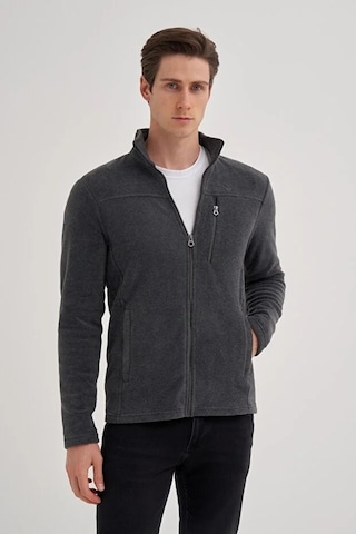 Cazador Caz 56330 Dik Yk. Polar Sweat Hırka Antrasit Antrasit