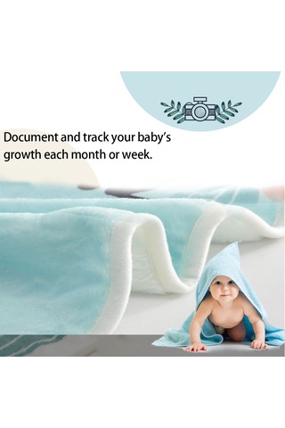 Maiyame Bebe Gelişim Izleyici Frenel Battaniye - Fotoğraf Çekim Dekoru - Yelken Gemisi Desenli Çok Renkli