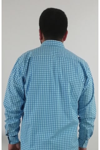 Tousus Regular Fit Pitikareli Likralı Erkek Gömlek Kls-4005-tss Turkuaz