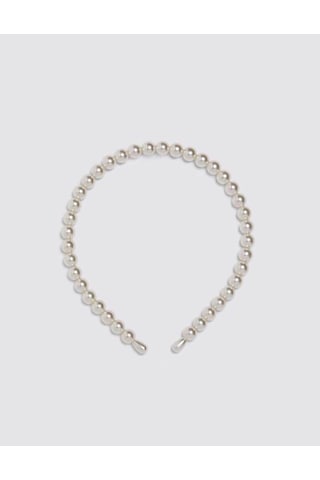 FdayAksesuar Incili Sıralı Kadın Taç FRDY31693