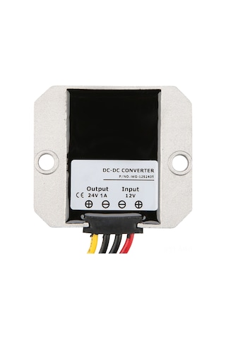 Monyee 12v'den 24v'ye Dc Artırıcı Dönüştürücü, 1a 24w, Ip68 Su Geçirmez, Alüminyum Kasa, Aşırı Akım-aşırı Gerilim-kızma Korumalı