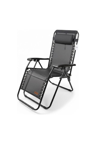 Madfox Easyrest Katlanır Şezlong Sandalye Gri Gri