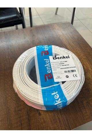 Benkel Beyaz Kordon 100 Metre