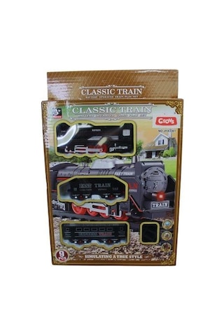 Ctoy Tren Seti 9 Parça Açık Gri