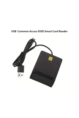 Elmpaly Usb-a Akıllı Kart Okuyucu Cac Sd Tf Sım Okuma Windows Mac Linux Tip-c Taşınabilir Siyah
