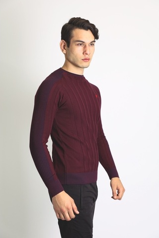 Raınsnow Erkek Triko Kazak Bordo (504887889) Bordo