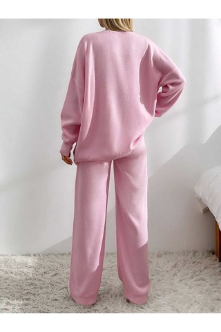Sayzen Your Shine Basic Hirka Pantolon Alt-üst Takim Sy-2513 Pembe