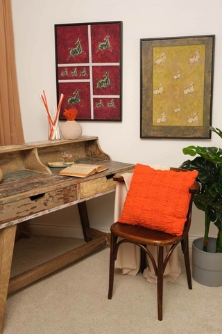 Peraluna Foam Pıllow Şifon Şerit Triko Yastık Kılıfı 45x45 Cm Turuncu - Turuncu