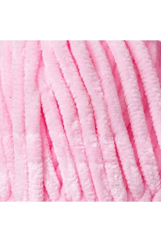 Kürkçü Han Kadife 100 G 95 M Örgü İpi Khkad Toz Pembe