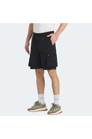 Slazenger RODYA Erkek Cepli Kargo Siyah Şort