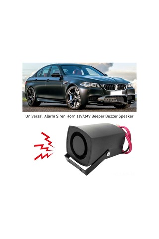 Mufunye 12v/24v 105db 5w 420hz Plastik Siyah Araba Geri Vurma Hoparlörü 6 Sesli/tek Sesli