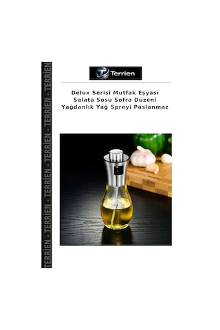 Delux Serisi Mutfak Eşyası Salata Sosu Sofra Düzeni Yağdanlık Yağ Spreyi Paslanmaz Çok Renkli