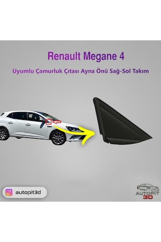 Renault Megane 4 2016 Çamurluk Çıtası Ayna Önü Sağ-sol Takım