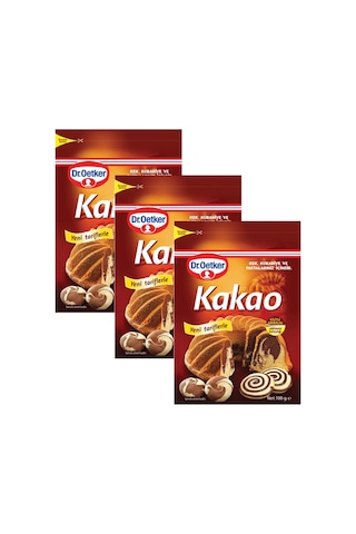 Dr. Oetker Kakao 100 Gr X 3 Adet