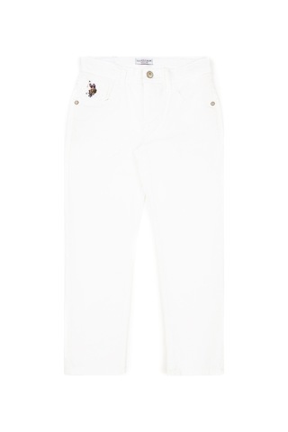 U.s. Polo Assn. Erkek Çocuk Beyaz Pantolon Kanvas-chino 50283955-vr013 Beyaz