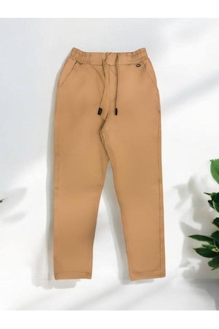 Carinos Erkek Çocuk İnce Şardonlu Pantolon-14690 Camel