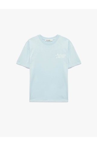 Koton 26yy59000114 Mavi Kadın T-shirt 6sal10080ık Mavi