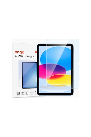 Engo Apple Uyumlu iPad 11. Nesil A16 Ekran Koruyucu 11 inç 9H Parlak Nano Şeffaf A3354 A3355 ile