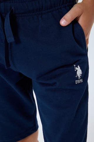U.s. Polo Assn. Erkek Çocuk Beyaz Bermuda Takım Us2404-c-v1 Beyaz