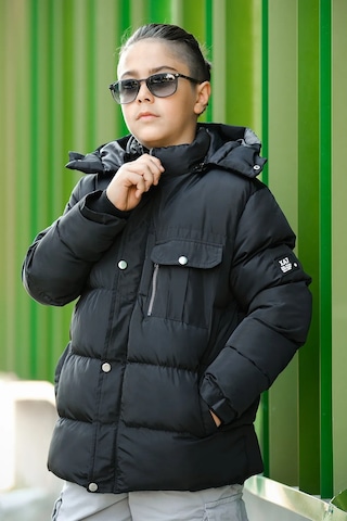 Erkek Çocuk Şişme Mont Km.0041 Siyah