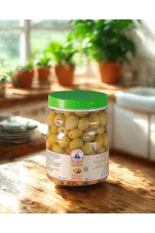 Biberli Yeşil Zeytin 700 Gr.