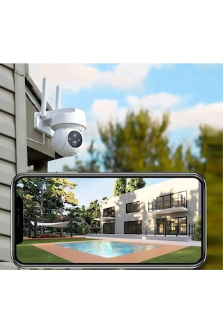 Cata Ct-4051 Gece Görüşlü Akıllı Dış Mekan 360 Dönebilen Güvenlik Ip Kamera Full Hd 1080p Tuya Smart Life+ Destekli