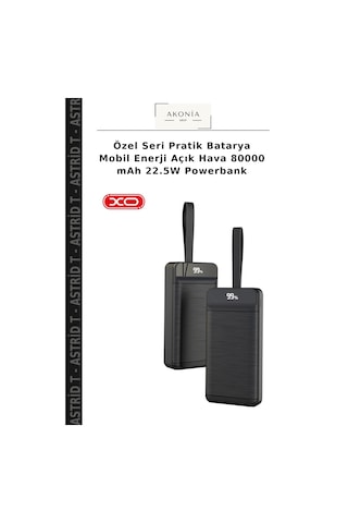 Özel Seri Pratik Batarya Mobil Enerji Açık Hava 80000 Mah 22.5w Powerbank Çok Renkli