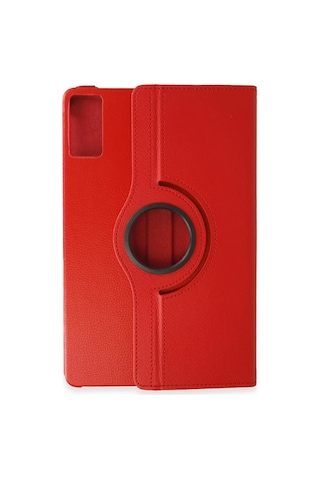 Newface Xiaomi Redmi Pad Kılıf 360 Tablet Deri Kılıf - Kırmızı Arka Kapak