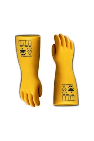 İzole Elektrikçi Eldiveni İş Güvenliği 5kv Eldiven Catu Mark Std