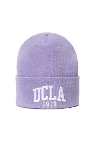 Ucla Lanıta Lila Bere Nakışlı - Unisex Bere Lila
