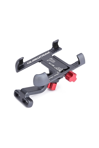 Yaozixa Alüminyum Bisiklet Telefon Tutucu, Direk Montajlı, 55-95mm Genişlik Ayarı, 360 Döner, Titanyum Rengi Sjj-299b Diğer