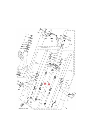 Yamaha Delıght 115 Ön Amortisör Yayı 2 Adet 1dr-f3141-00