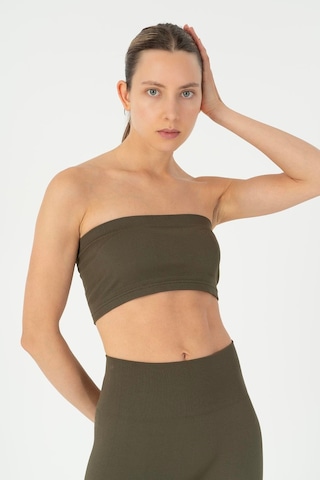 Maraton Slimfit Kadın Askısız Haki- Bra Haki-