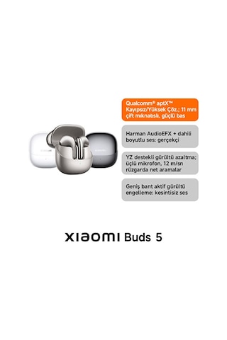 Xiaomi Buds 5 Bluetooth 5.4 Kulak İçi Kulaklık